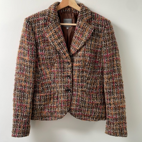 Marc Aurel Jackets & Blazers - Marc Aurel wool tweed blazer jacket colourful textured pockets size 6 (38)